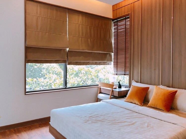 Phòng ngủ căn hộ dự án Akari City được thiết kế tinh tế, tối giản theo phong cách Nhật Bản