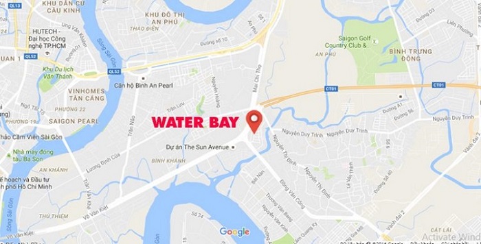 vị trí căn hộ water bay novaland quận 2